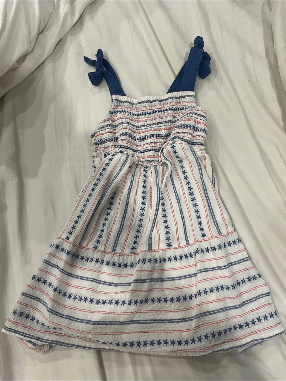 Cat and Jack Red White and Blue dress size XS
